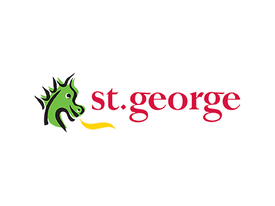 Snt George bank, which offers personal, business and corporate banking as well as wealth management solutions. This is the logo of said company, which we have worked with.